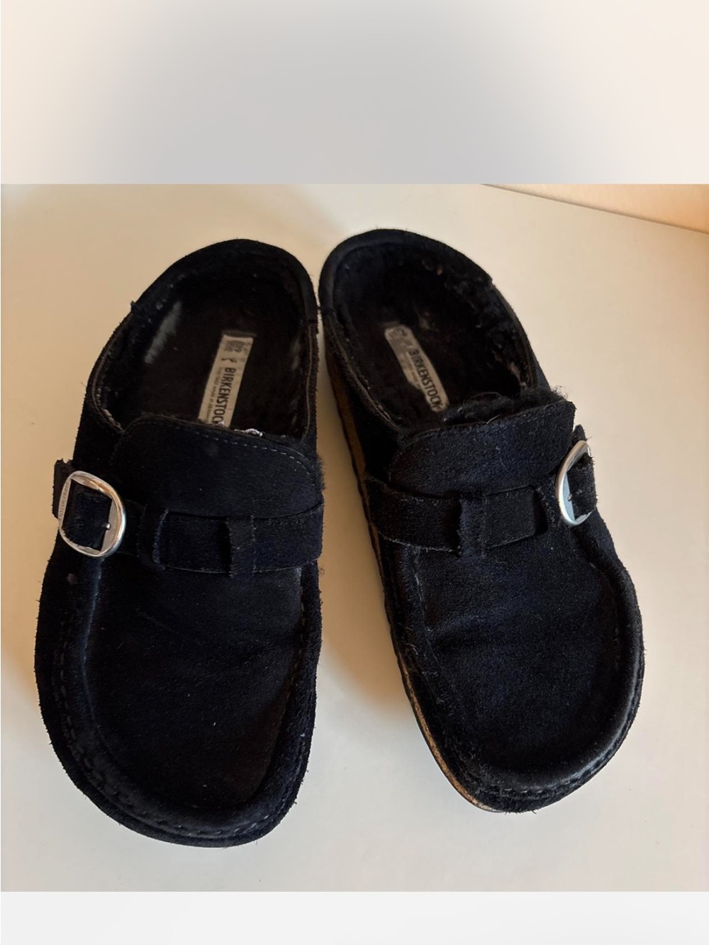 Birkenstock Black Suede Clogs 8.5 us